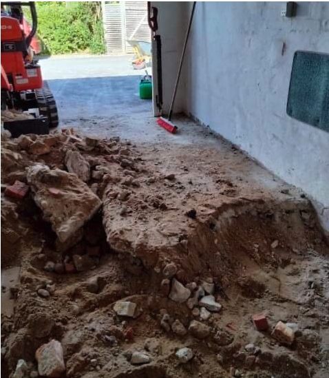 Betonreparation af afskalninger og revner
